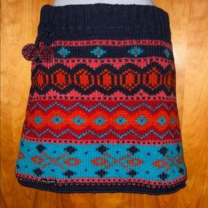 Everest Wool Women’s Colorful Knit Skirt - Size S/M